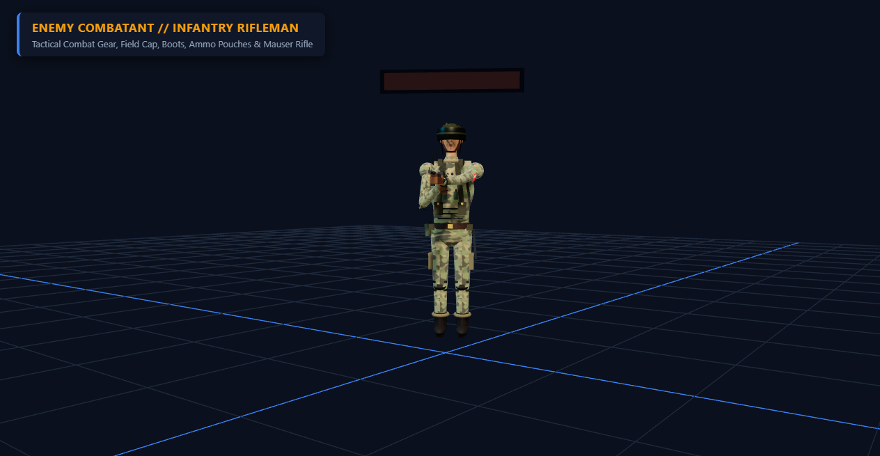 Enemy Soldier 3D Model