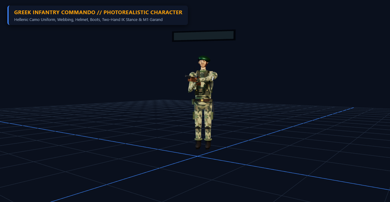 Greek Soldier 3D Model